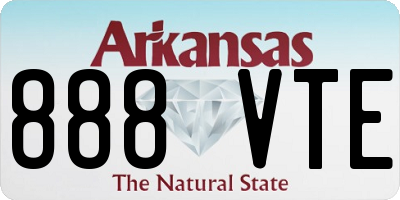 AR license plate 888VTE