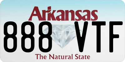 AR license plate 888VTF