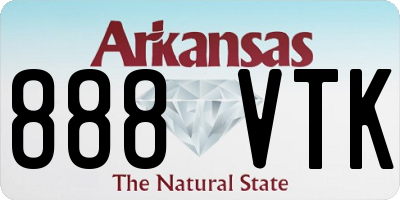 AR license plate 888VTK