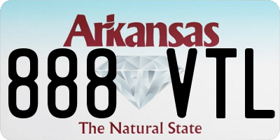 AR license plate 888VTL