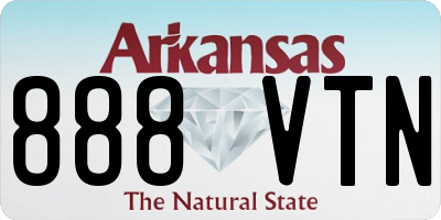AR license plate 888VTN