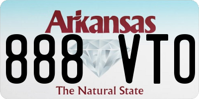 AR license plate 888VTO