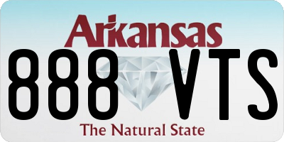 AR license plate 888VTS