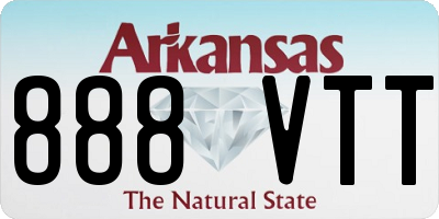 AR license plate 888VTT