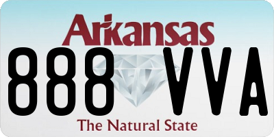 AR license plate 888VVA