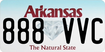 AR license plate 888VVC