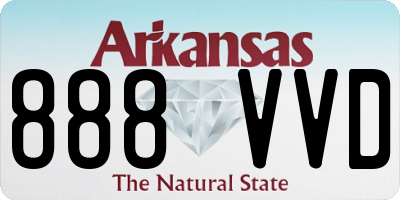 AR license plate 888VVD