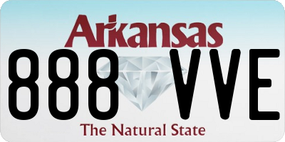 AR license plate 888VVE