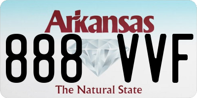 AR license plate 888VVF
