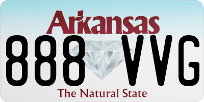 AR license plate 888VVG