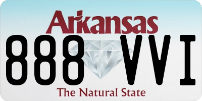 AR license plate 888VVI