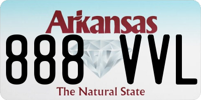 AR license plate 888VVL