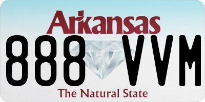 AR license plate 888VVM