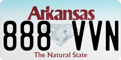 AR license plate 888VVN