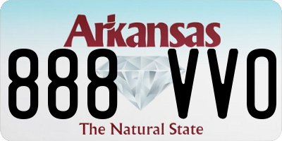 AR license plate 888VVO