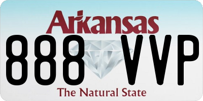 AR license plate 888VVP