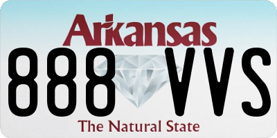 AR license plate 888VVS