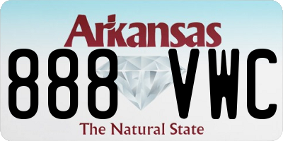 AR license plate 888VWC