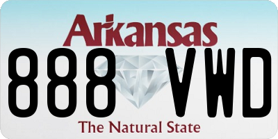 AR license plate 888VWD