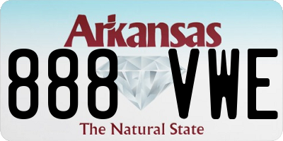 AR license plate 888VWE