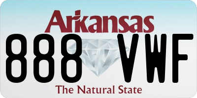AR license plate 888VWF