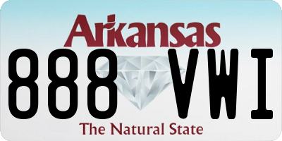 AR license plate 888VWI