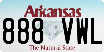 AR license plate 888VWL