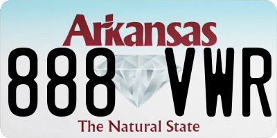 AR license plate 888VWR