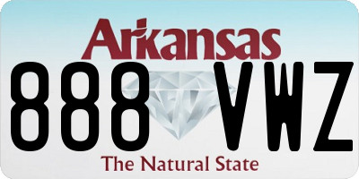 AR license plate 888VWZ