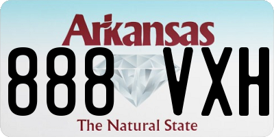 AR license plate 888VXH