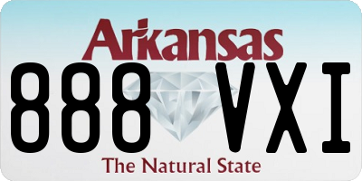AR license plate 888VXI