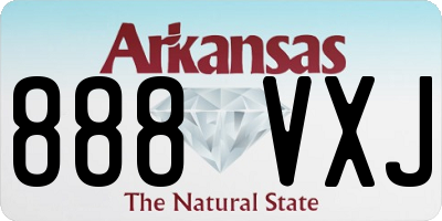 AR license plate 888VXJ