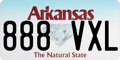 AR license plate 888VXL