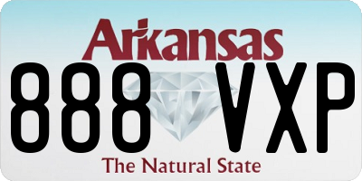 AR license plate 888VXP