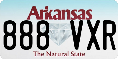 AR license plate 888VXR