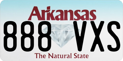 AR license plate 888VXS