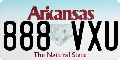 AR license plate 888VXU