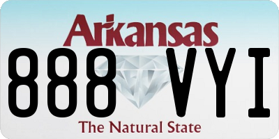 AR license plate 888VYI