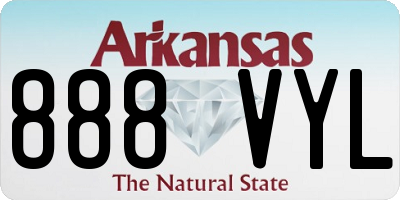 AR license plate 888VYL