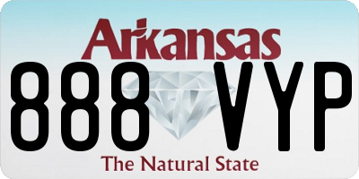 AR license plate 888VYP