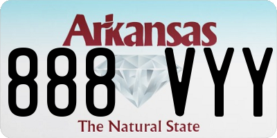 AR license plate 888VYY