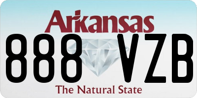AR license plate 888VZB