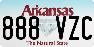 AR license plate 888VZC