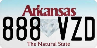 AR license plate 888VZD