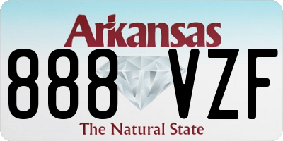 AR license plate 888VZF