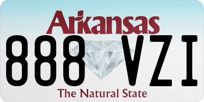 AR license plate 888VZI