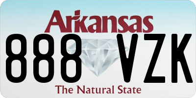 AR license plate 888VZK