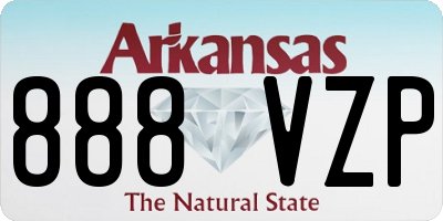 AR license plate 888VZP