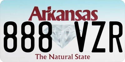 AR license plate 888VZR