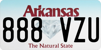 AR license plate 888VZU